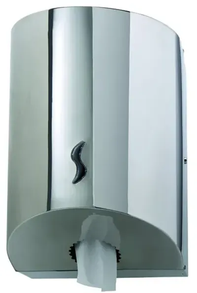 Handtuchrollenspender Orgavente BRINOX Edelstahl glänzend Rollenhandtuchspender für Papierrollen mit Innenabwicklung