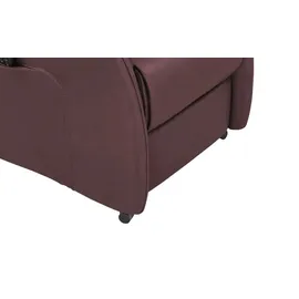 Hukla Relaxsessel Pascal Leder 77 x 115 x 90 cm Rot elektrisch, drehbar