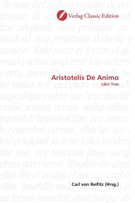 Aristotelis De Animo  Kartoniert (TB)