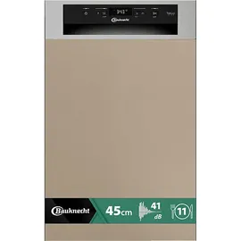 Bauknecht BK6PC11BS7A0 Einbau-Geschirrspüler (teilintegrierbar, 448 mm breit, Edelstahl)