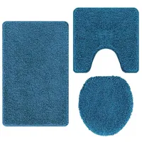 VidaXL Badematten-Set Blau 3-teilig 20 x 0 cm