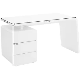 Jahnke Schreibtisch CSL 440 Dekor Weiß