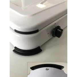 Bluecraft Camping-Gas-Kocher Mobi 2-flammig, weiss mit Zündsicherung, Gasschlauch, Gasreg...