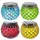 MARELIDA Solarleuchte Glas H: 9,0 cm 4St bunt