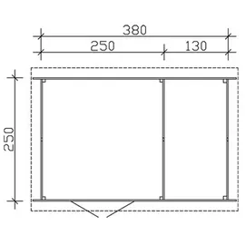 SKANHOLZ Venlo 2 3,8 x 2,5 m natur