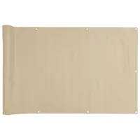 vidaXL Seitenmarkise 75 x 600 cm Beige Oxfordgewebe