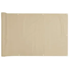 vidaXL Seitenmarkise 75 x 600 cm Beige Oxfordgewebe