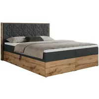 MKS Meble MKS Boxbett, Dunkelgrau, 2-Sitzer, H3, 7-Zonen, Rechteckig,