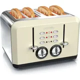 Arendo Toaster 4-Scheiben Beige