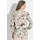 GOLDNER Florale Druckbluse mit V-Ausschnitt Beige 54