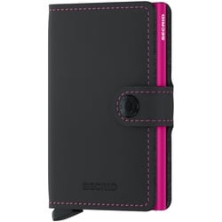 Secrid Miniwallet Matte Black & Fuchsia