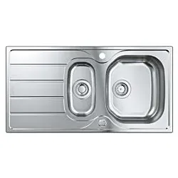 Grohe Einbauspüle 31564SD1 96,5x50cm, 1,5 Becken, aufliegend, Edelstahl
