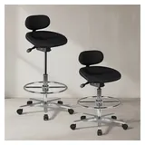 KADIMA DESIGN Arbeitshocker Stoff 0 x 0 x 0 cm Schwarz