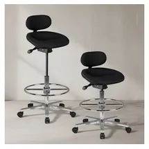 KADIMA DESIGN Arbeitshocker Stoff 0 x 0 x 0 cm Schwarz