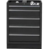 VAR, Werkstattschrank, SCHUBLADENSCHRANK 5er Black Ed. (56 cm, 91 cm)