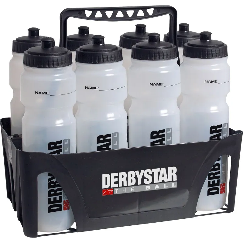 Preisvergleich Produktbild DERBYSTAR Trinkflaschenhalter schwarz für 8 Trinkflaschen