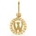 FAVS Buchstaben-Anhänger Gelbgold 88573676