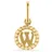 FAVS Buchstaben-Anhänger Gelbgold 88573676