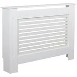 KADIMA DESIGN Moderne Heizkörperverkleidung mit Lamellen-Muster, Hochwertiges MDF-Material