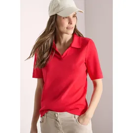 Cecil Damen, Kurzarm Poloshirt in Unifarbe - M