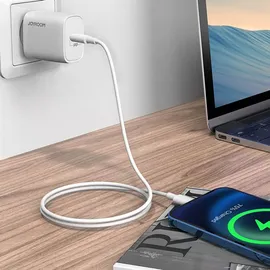 COFI Joyroom 20W WandLadegert USB PD Netzteil Schnell Fast Charge Power Delivery 3.0 Quick Charge 4.0 + 18 W 3A komaptibel mit Smartphone wei - Weiß