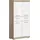 WELLTIME SIENA Midischrank 74 x 141 x 31 cm Braun/Weiß
