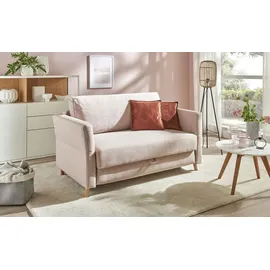 Ruf Schlafsofa Soluna Flex ¦ rosa/pink ¦ Maße (cm): B: 140 H: 84 T: 96.0