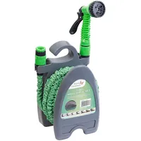 Royal Gardineer Dehnbarer Gartenschlauch PRO.V3 mit Brause und Wandhalter,