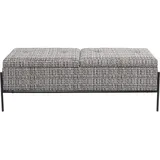 Kare DESIGN Bank Buttons Storage 85051 Stoff Schwarz, Weiß Schwarz /