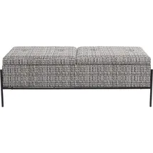 Kare DESIGN Bank Buttons Storage 85051 Stoff Schwarz, Weiß Schwarz /