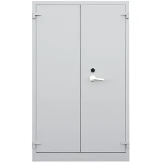 Lüllmann Feuerschutzschrank Flügeltürenschrank, feuergeschützt 1950 x 1200 x 550 mm lichtgrau