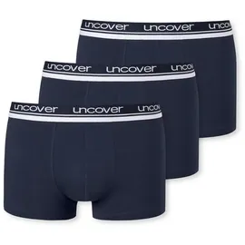 SCHIESSER Uncover Cotton Boxershorts blau L 3er Pack