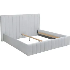 INOSIGN Polsterbett INOSIGN "Effy erhältlich in der Breite 180x200cm", grau (hellgrau), B:203cm H:117cm L:217cm, Betten, Polsterbett, wahlweise mit Lattenrost und King-Matratze (28cm)