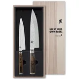 KAI Shun Premier Tim Mälzer Messerset 2-tlg. 18 cm braun