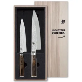 KAI Shun Premier Tim Mälzer Messerset 2-tlg. 18 cm braun