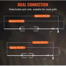 Vevor Spießbratengrill elektrisch mit 9 W Motor 12 kg