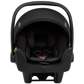 Graco SnugLiteTM i-Size R129 Babyschale, ab Geburt bis ca. 12 Monate (40 bis 75 cm), leicht, kompatibel mit ISOFIX-Basisstation SnugTurnTM i-Size R129 (separat), Neugeboreneneinlage, schwarz,
