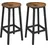 VASAGLE Barhocker rund 32 x 65 cm Braun