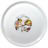Saturnia Pizzateller Napoli 31 cm weiß 6er Set