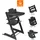 Stokke Set Tripp Trapp® Schwarz mit Baby Set und Tablett, Schwarz