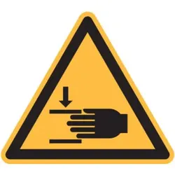 Warnzeichen Warnung vor Handverletzungen, Typ: 01100