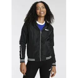 Blouson LONSDALE "MERIDEN", Damen, Gr. S, schwarz, Obermaterial: 100% Polyester, unifarben, sportlich, Langarm Rippbündchen, Jacken Blouson Blousonjacke