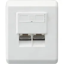 Schwaiger Netzwerk-Anschlussdose CAT 6 Aufputz Weiß