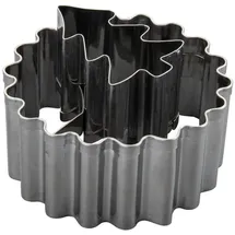 Zenker Ausstecher Linzer mit Tannenbaum – Hochwertiger Edelstahl, 2in1 Funktion für Terrassenplätzchen, Perfekt für Weihnachtsgebäck, Silber