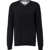 s.Oliver Strickpullover mit V-Ausschnitt Schwarz L