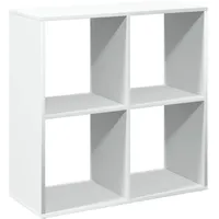 vidaXL Bücherregal 69,5 x 29 x 69,5 cm Weiß