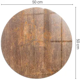 Tulup Bodenplatte Glas 50 x 50 x 0,4 cm Braun