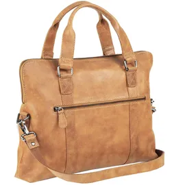 GREENLAND Nature Light Aktentasche Leder 38 cm Laptopfach braun