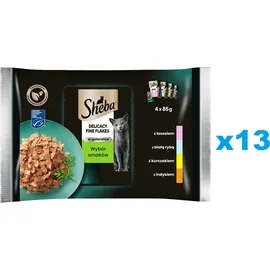 Sheba Delicacy Fine Flakes 52 x 85 g