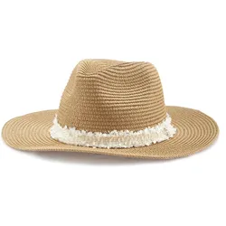 Strohhut LASCANA "Sonnenhut", Damen, beige, Obermaterial: 100% Papierstroh, unifarben, casual,feminin, Hüte, Hut mit breiter Krempe, Sommerhut, Kopfbedeckung VEGAN
